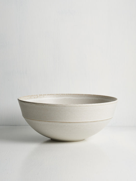 Large elegant and refined stoneware bowl ideal for serving or mixing