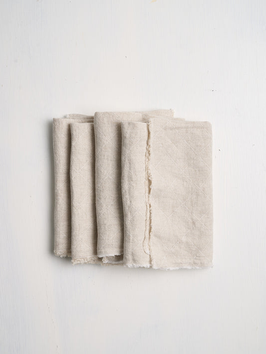 Philo Linen Napkins in Natural