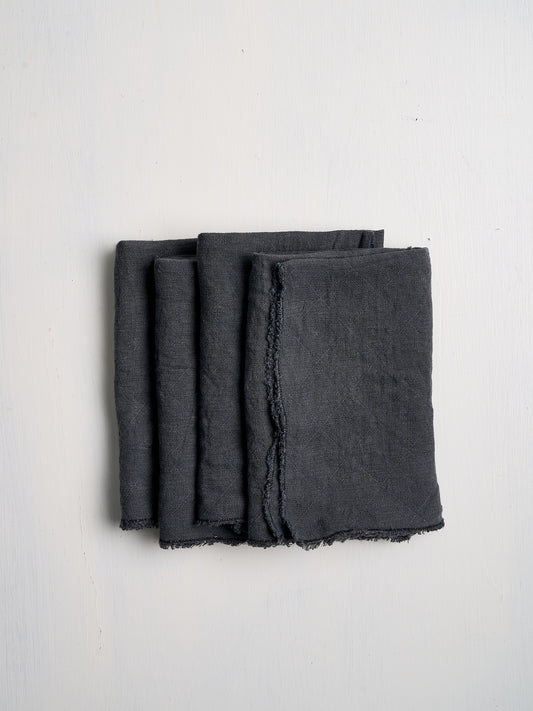 Philo Linen Napkins in Slate