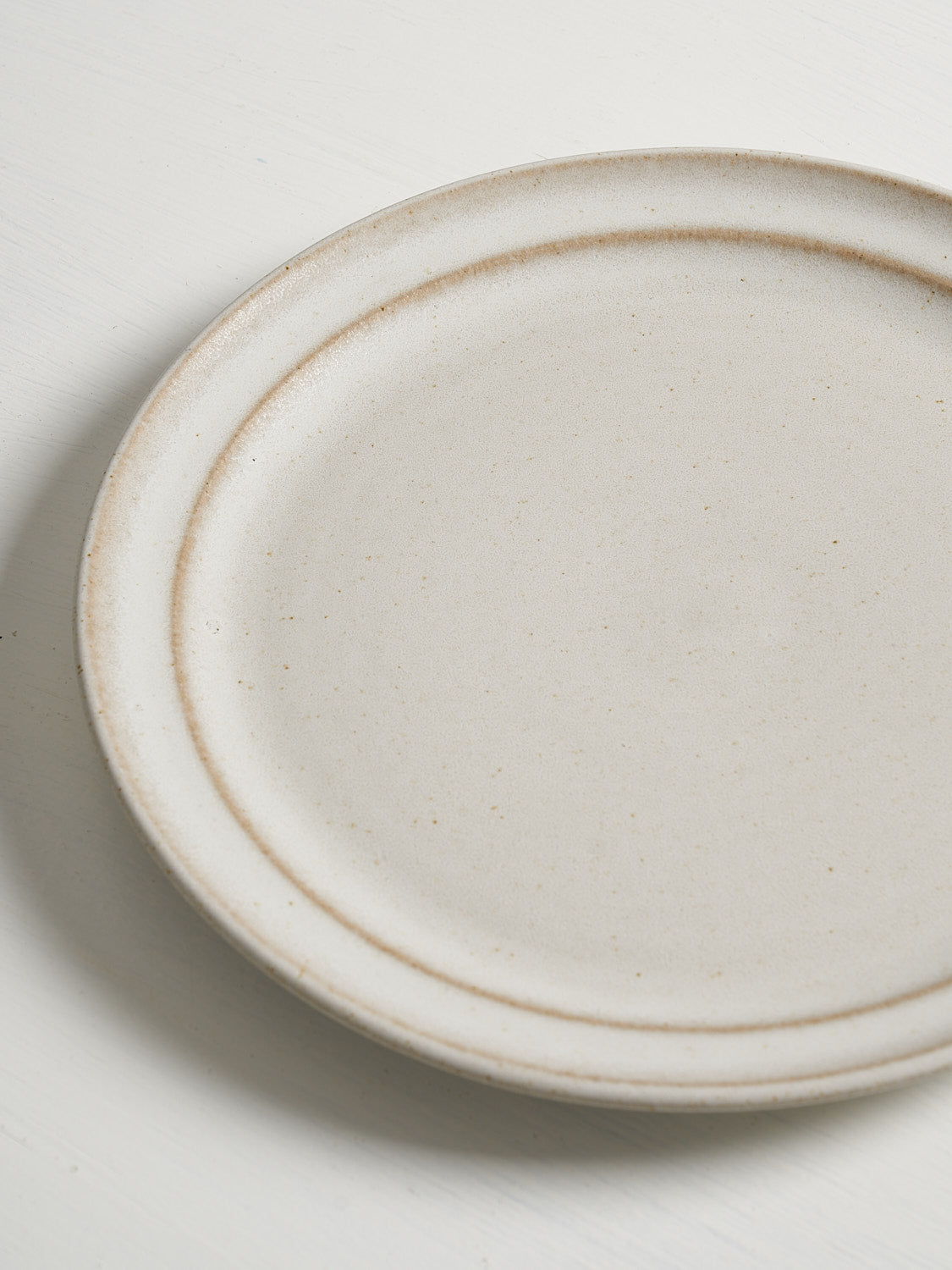 Detail of plate surface showing subtly expressive glazed finish 